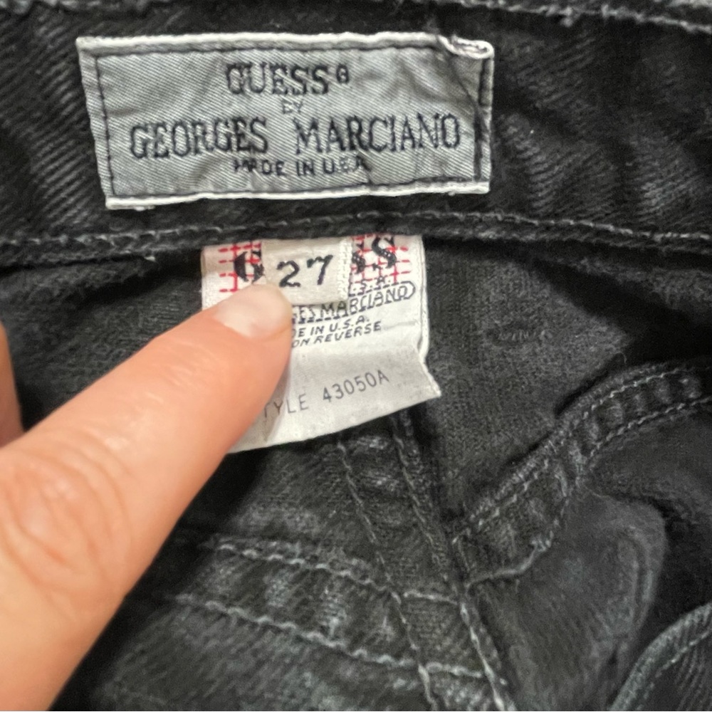 Guess by Georges Marciano Mom Jeans Womens High Rise Black Vintage Size 27 - Picture 13 of 13